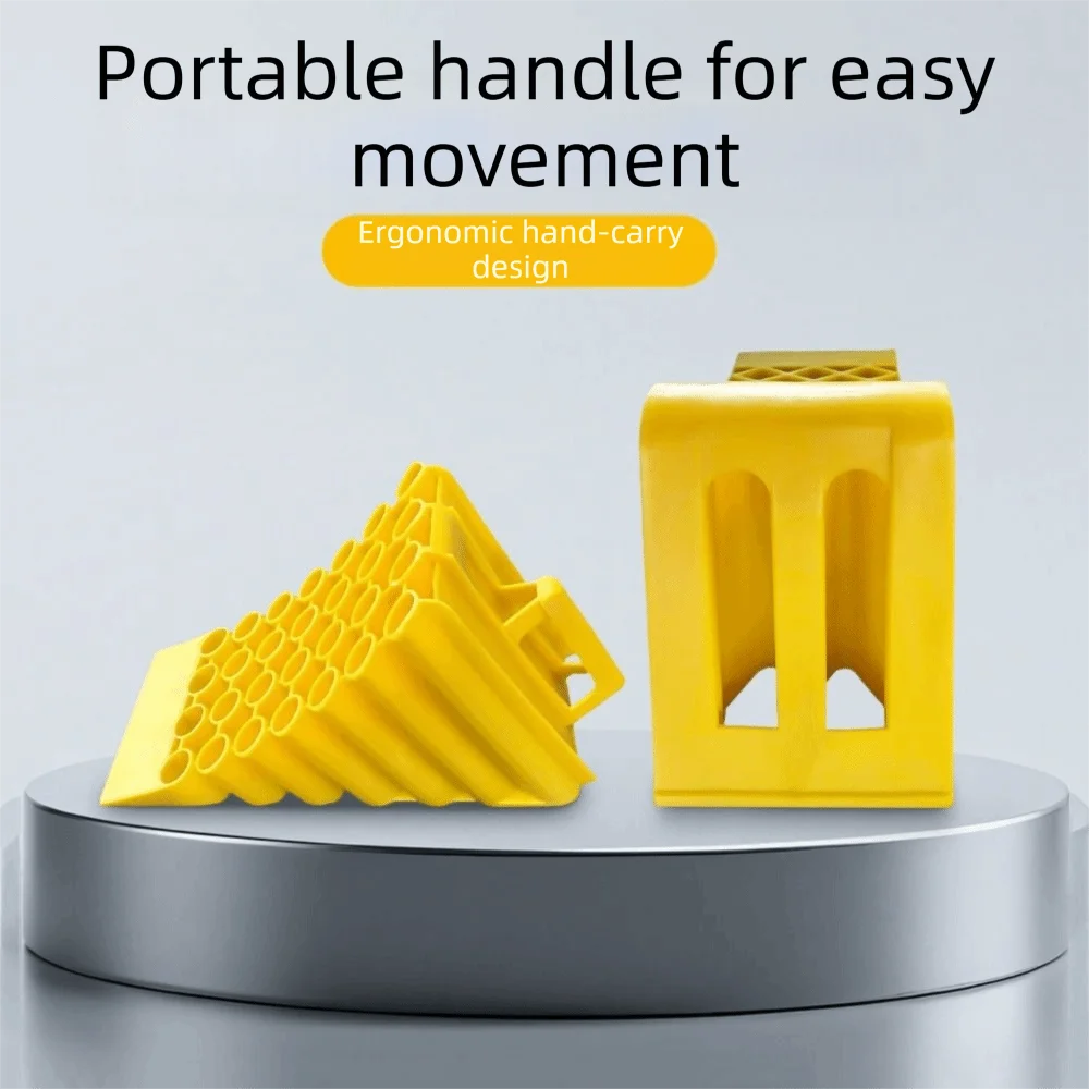 Slider Heavy Duty Wheel Chocks Lightweight Portable Wheel Stoppers Plastic Material Non Slip Stopping Device Workshop
