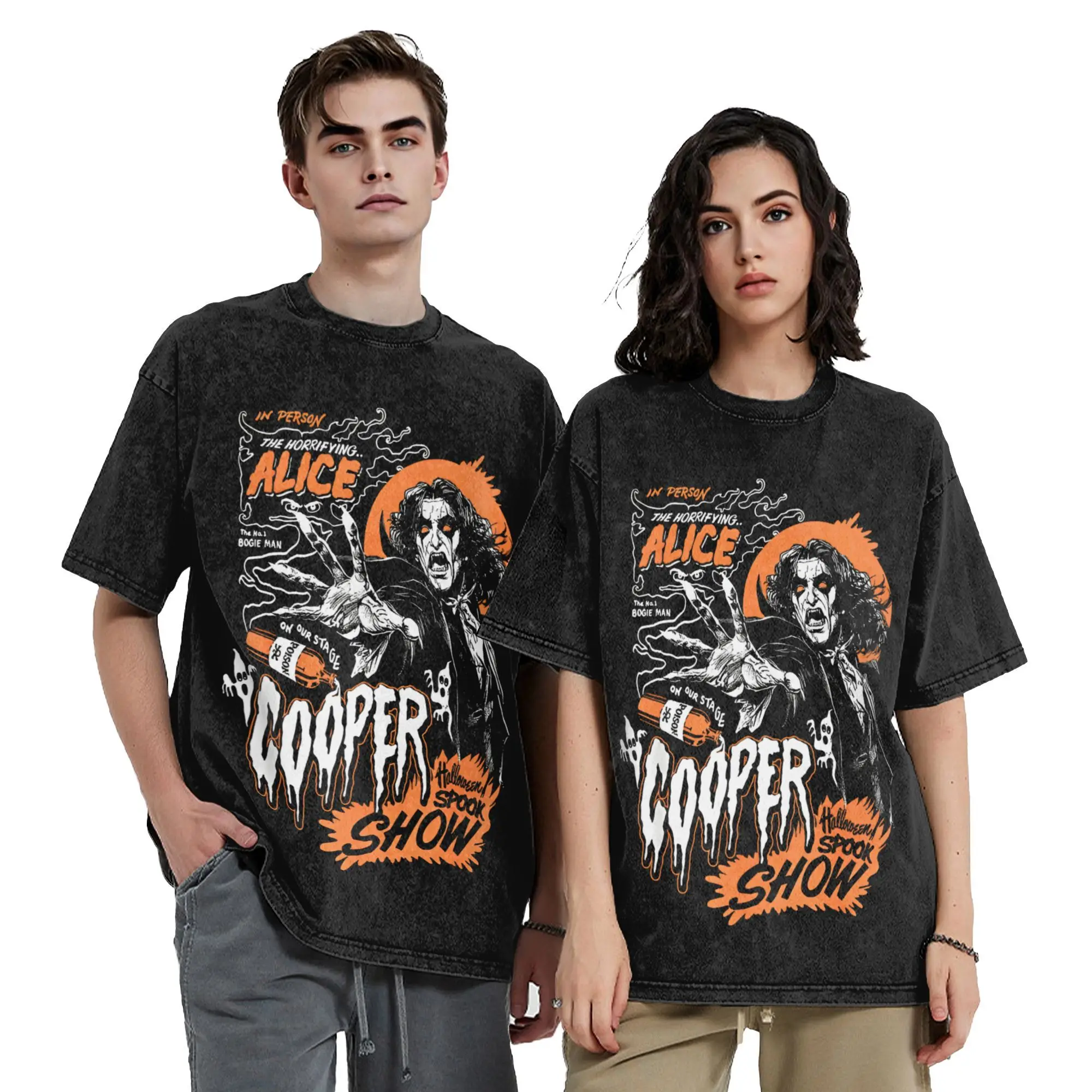 Alice Coopers T Shirt Singer  Novelty T Shirts Short Sleeve Vintage Tshirt Beach Casual O-Neck Oversize Tees - view 3