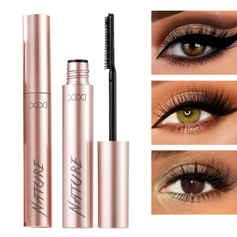 ماسكارا سوداء للرموش، رموش حريرية تدوم طويلاً، تطويل، مقاومة للماء، حجم، مستحضرات تجميل للعين، مناسبة لجميع النساء