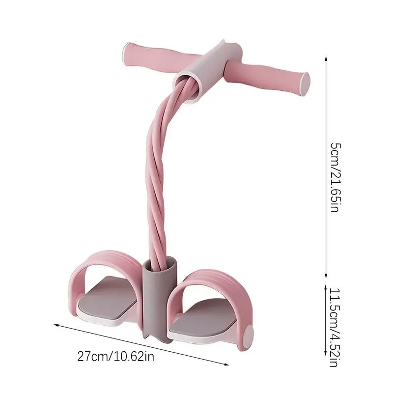Elastic Sit Up Pull Rope Foot Pedal Tension Rope Elastic Sports Fitness Exerciser For Men Women Boys Girls Teens Youth