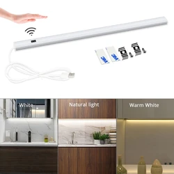 LED Light Bar cucina camera da letto luce notturna scansione manuale sensore di movimento luci Wireless USB sotto la luce dell'armadio 5V 3 temperatura di colore