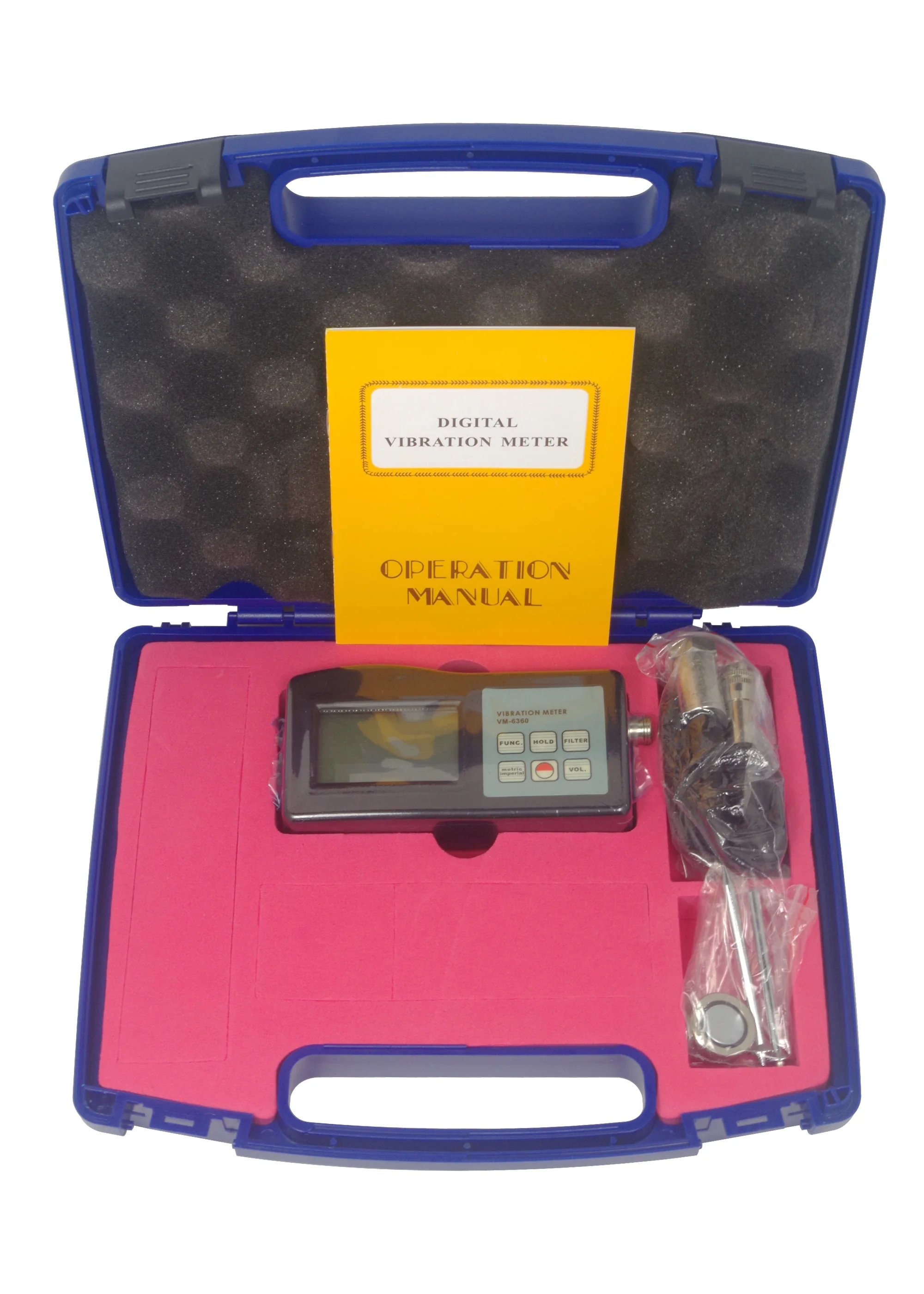 

Digital Portable Vibration Meter for Acceleration & Velocity & Displacement VM-6360