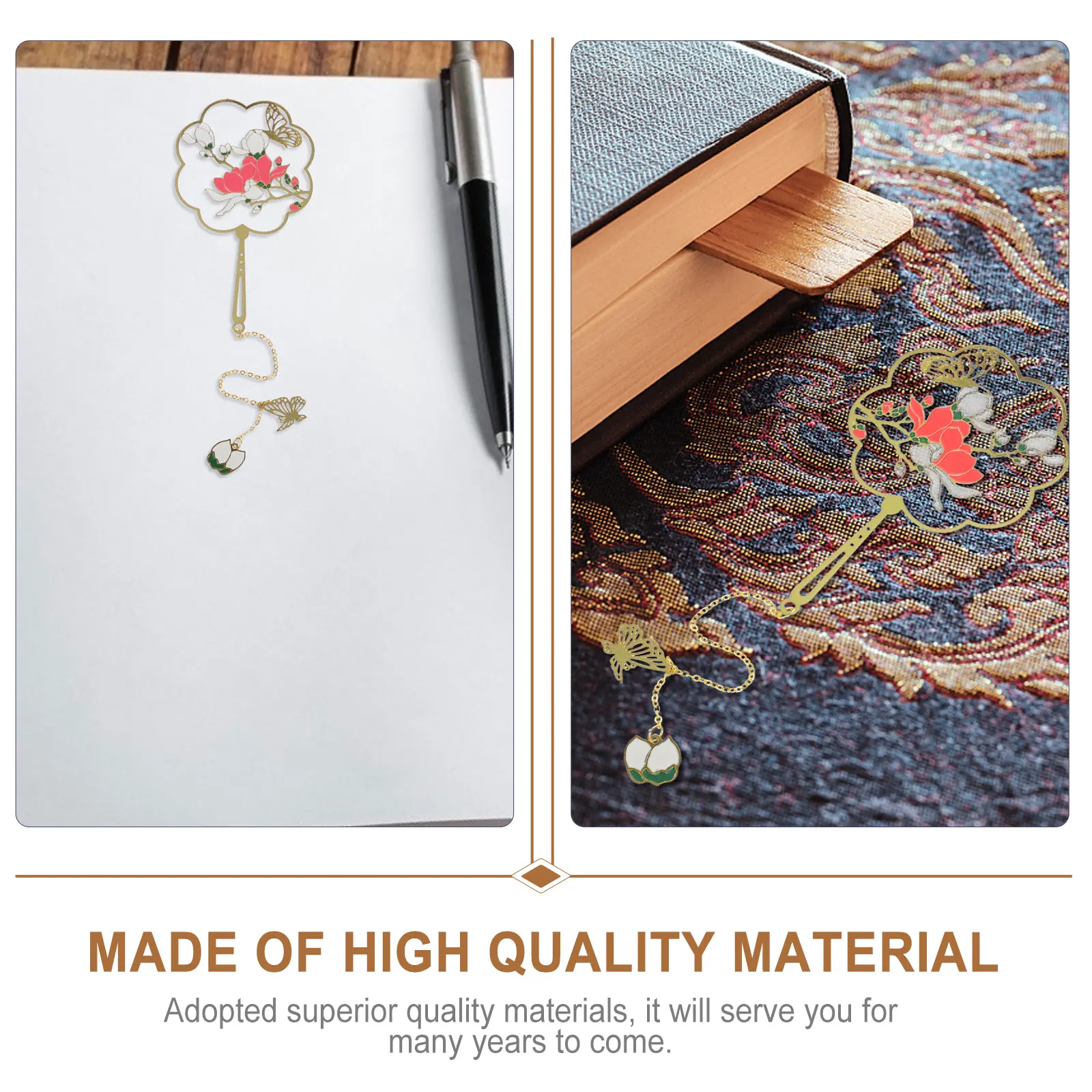

Retro Bookmark Bookmarks Traditional School Gifts Metal Pendant Hollow-out Send Foreigners