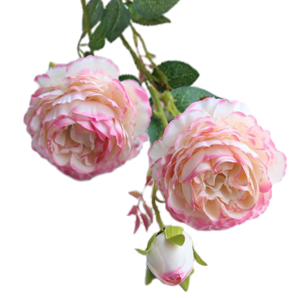 1pc Rose 3-Head Peony Artificial Flower Home Decoration Artificial Flower Household Decoration Improvement Accessories