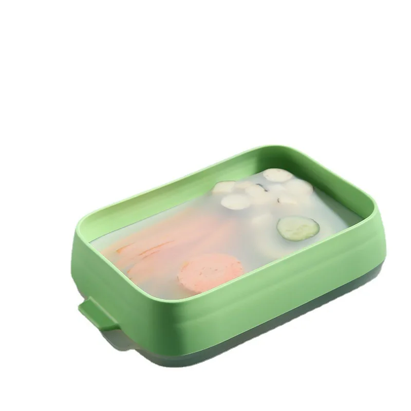 Food Silicone Cling Box Elastic Silicone Cling Film Refrigerator Storage Box