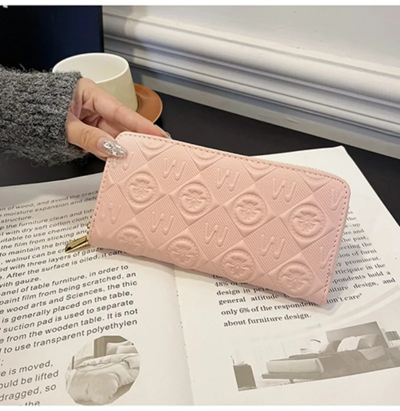 محفظة نسائية عصرية، حامل بطاقات عالي السعة مع علامة تجارية فاخرة خفيفة، متينة وسهلة الحمل #1