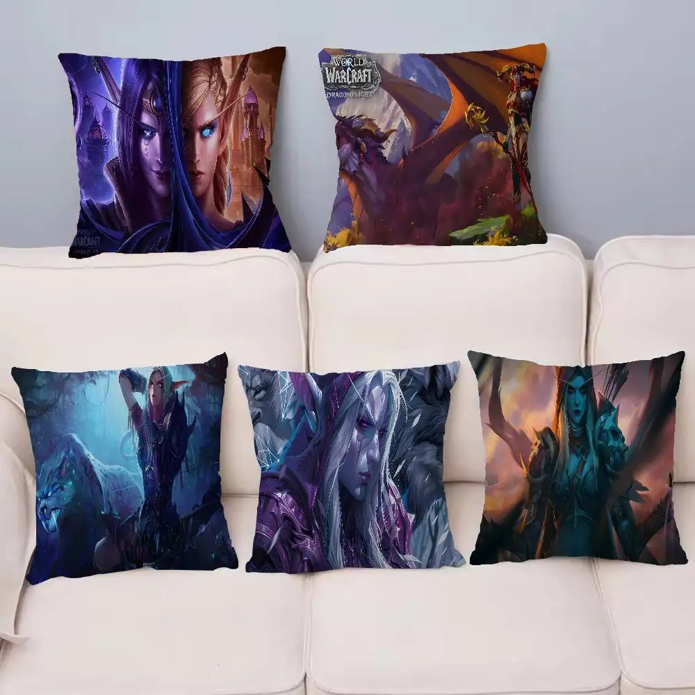 واو، غطاء وسادة من وورلد أوف ووركرافت، غطاء وسادة ديكور، غطاء وسادة مطبوع للأريكة #4
