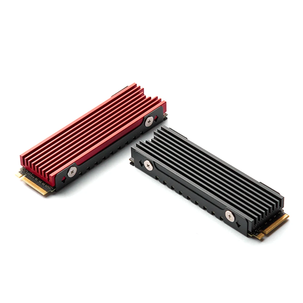 M.2 2280 SSD หม้อน้ำระบายความร้อน NVMe NGFF หม้อน้ำระบายความร้อนทนความร้อนด้วยแผ่นซิลิโคนความร้อนสำหรับ PS5เกมคอนโซล