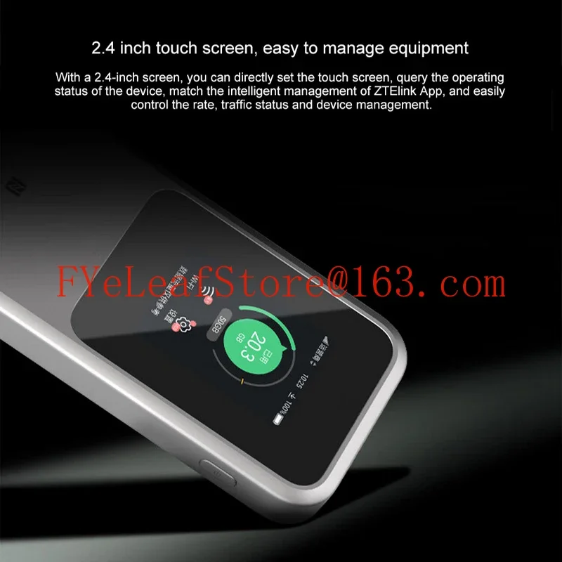 Unlocked ZTE U50 Pro 10000mAh 5G Mobile Hotspot Router Wi-Fi6 3.6Gbps X62 Platform  5G NSA+SA NFC WiFi Modem MU5120