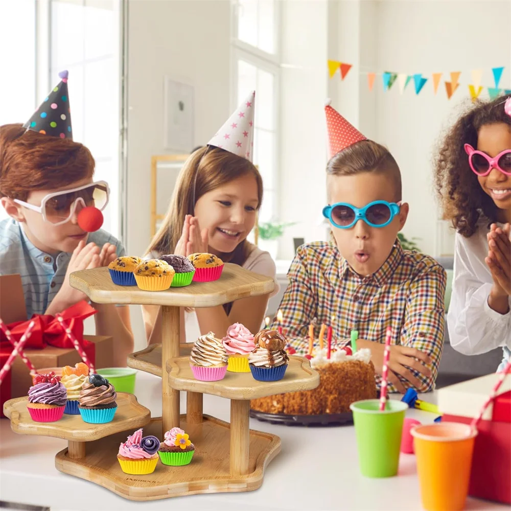 200 Stück Cupcake-Förmchen Antihaft-Backpapier Muffin-Kuchen-Verpackungspapier Geriffelte Muffinförmchen DIY Hochzeit Party Backzubehör – Detail 15