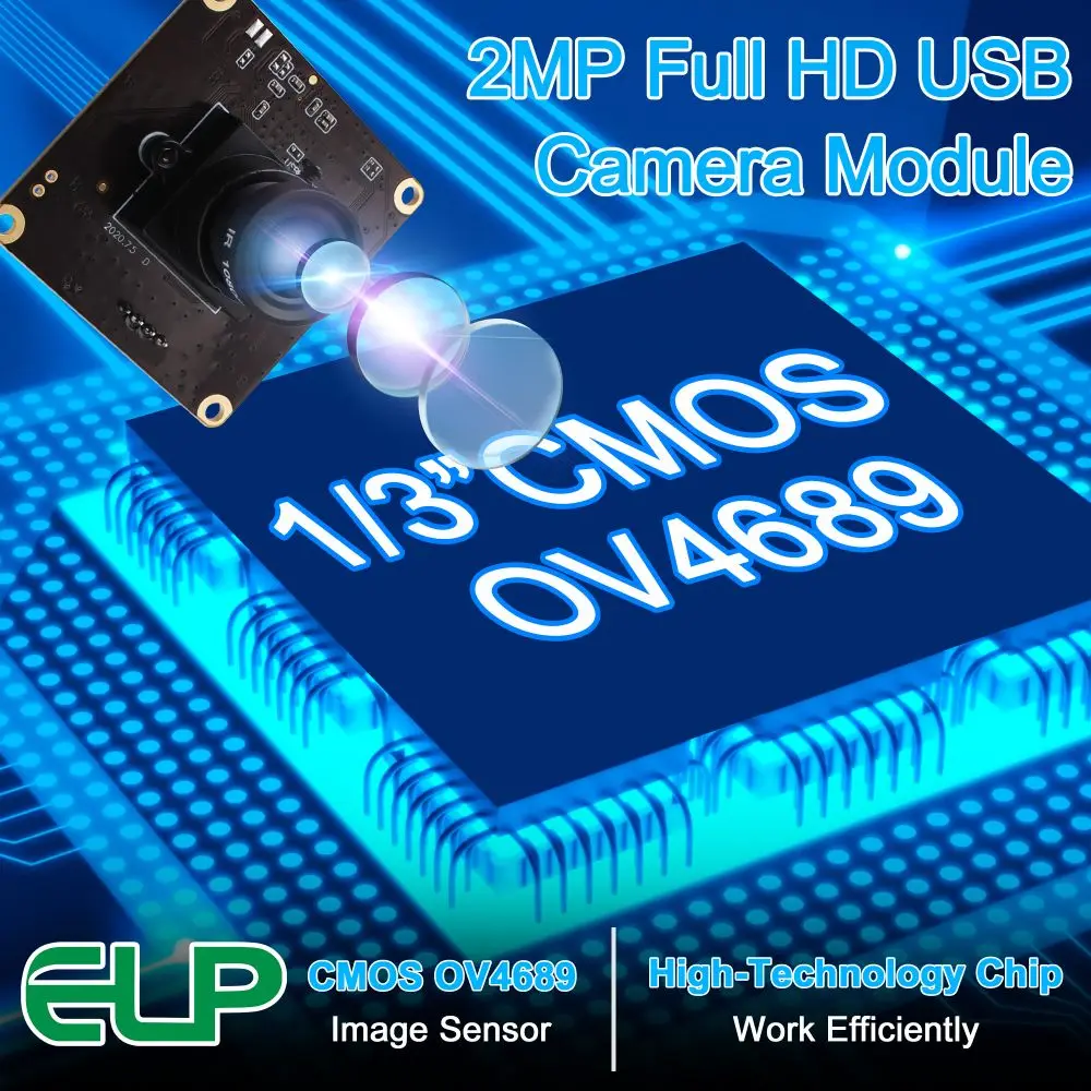 ELP 2MP USB Camera High Speed 1080P 60FPS 720P 120FPS 360P 260FPS Webcam Mini CCTV Industrial USB Camera Module For Golf Swing