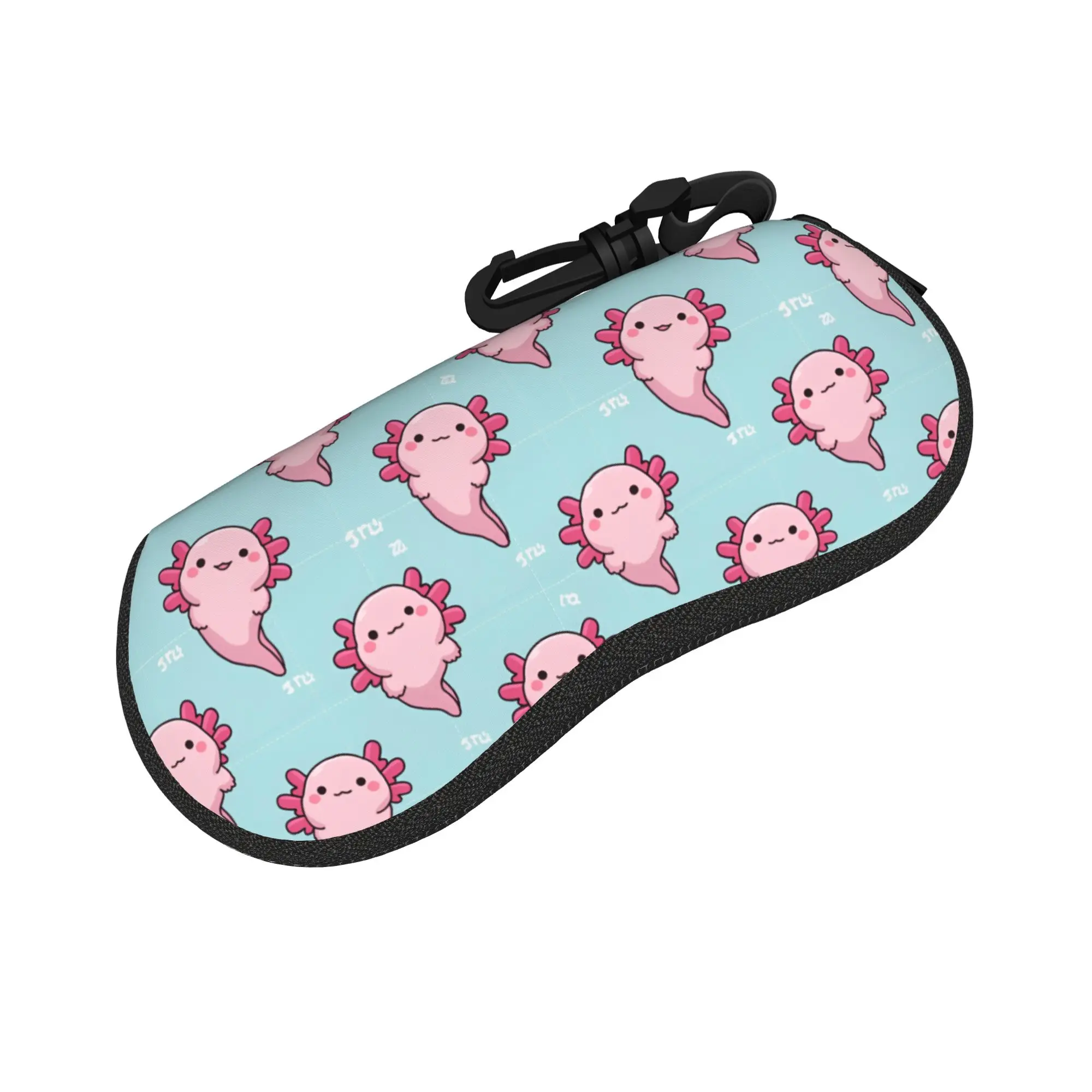 Lovely Cartoon Glasses Case Cute Axolotl Pastel Colors Merch  Box  Glasses Storage Box Anti-Pressure Sunglasses Box