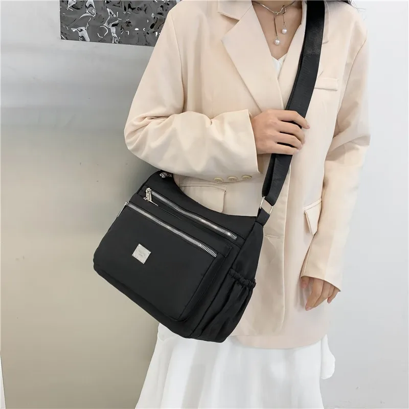 Women Shoulder Bags Pocket Waterproof Oxford Luxury Handbags Women Shopper Crossbody Bags Designer High Quality Soft Tote