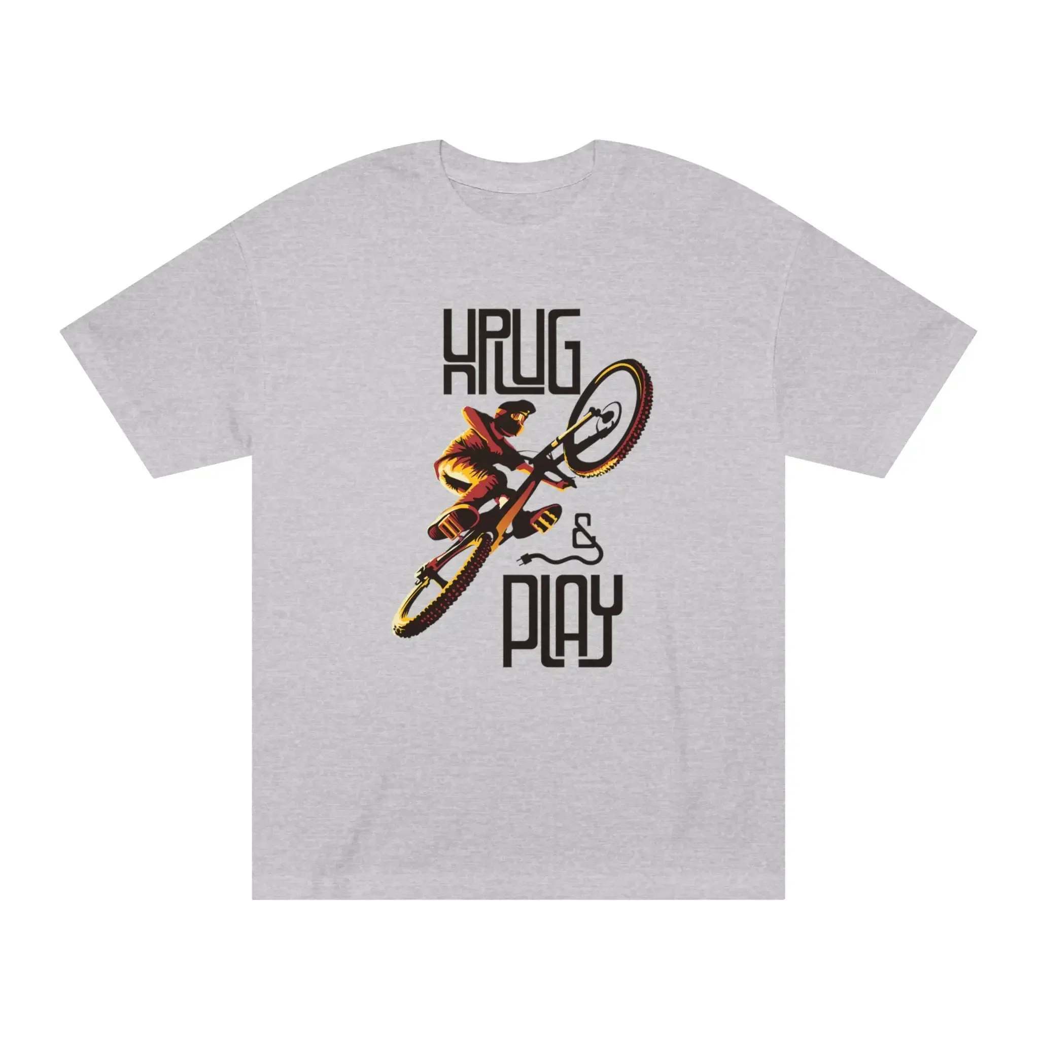Mountain Bike T Shirt Cycling Biking Unplug And Play Gift For Him Cyclist Gifts