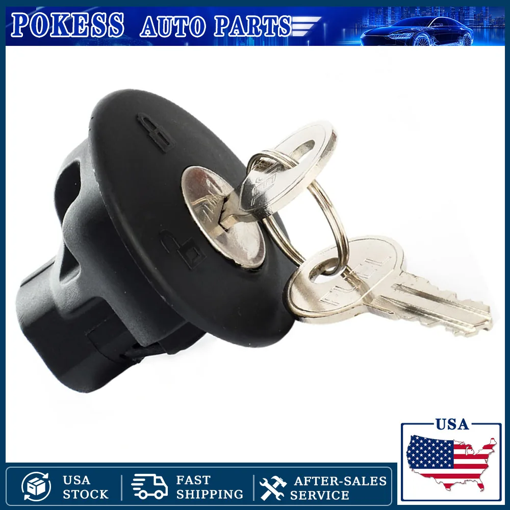 Locking Gas Fuel Tank Plug Cover Gas Cap for Ford Focus Edge Kuga Fiesta Fusion Mustang Explorer Raptor Lincoln Mercury