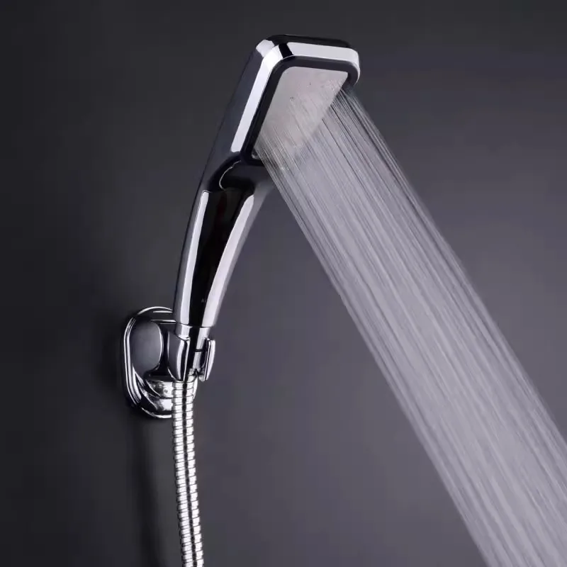Cabeça de chuveiro de alta pressão, 300 furos, economia de água, impulsionando o bocal de pulverização, acessórios do banheiro, cromado, preto, branco, portátil