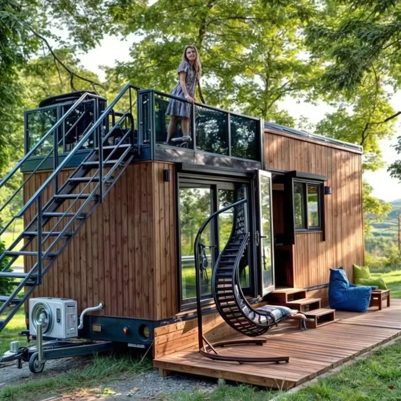 Casa modulare scorrevole modificata per contenitori di spedizione domestici portatili