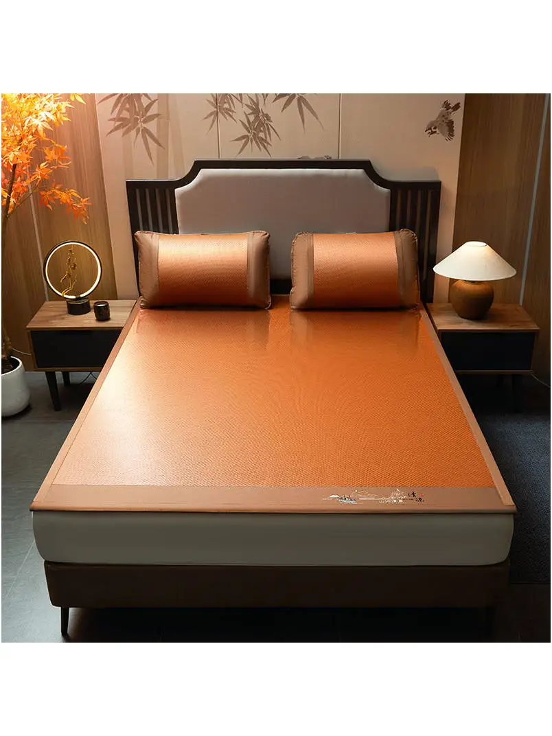 nuovo-set-triplo-di-materassini-rinfrescanti-per-dormitorio-studentesco-singoli-e-doppi-in-vimini-intrecciato-a-macchina-accessori-per-la-biancheria-da-letto-per-uso-domestico