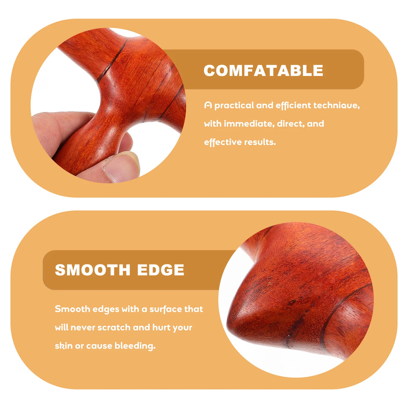 

Wooden Foot Massager Ergonomic Design Acupuncture Point Relief Portable Massage Tool For Neck Shoulder Back Legs Feet Face