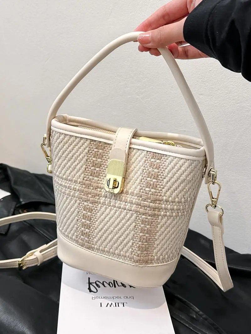 

Faionable Buet Bag Women's Single oulder Crossbody Bag Versatile Handbag Soft Material Zipper Closure Daily Use Small Size