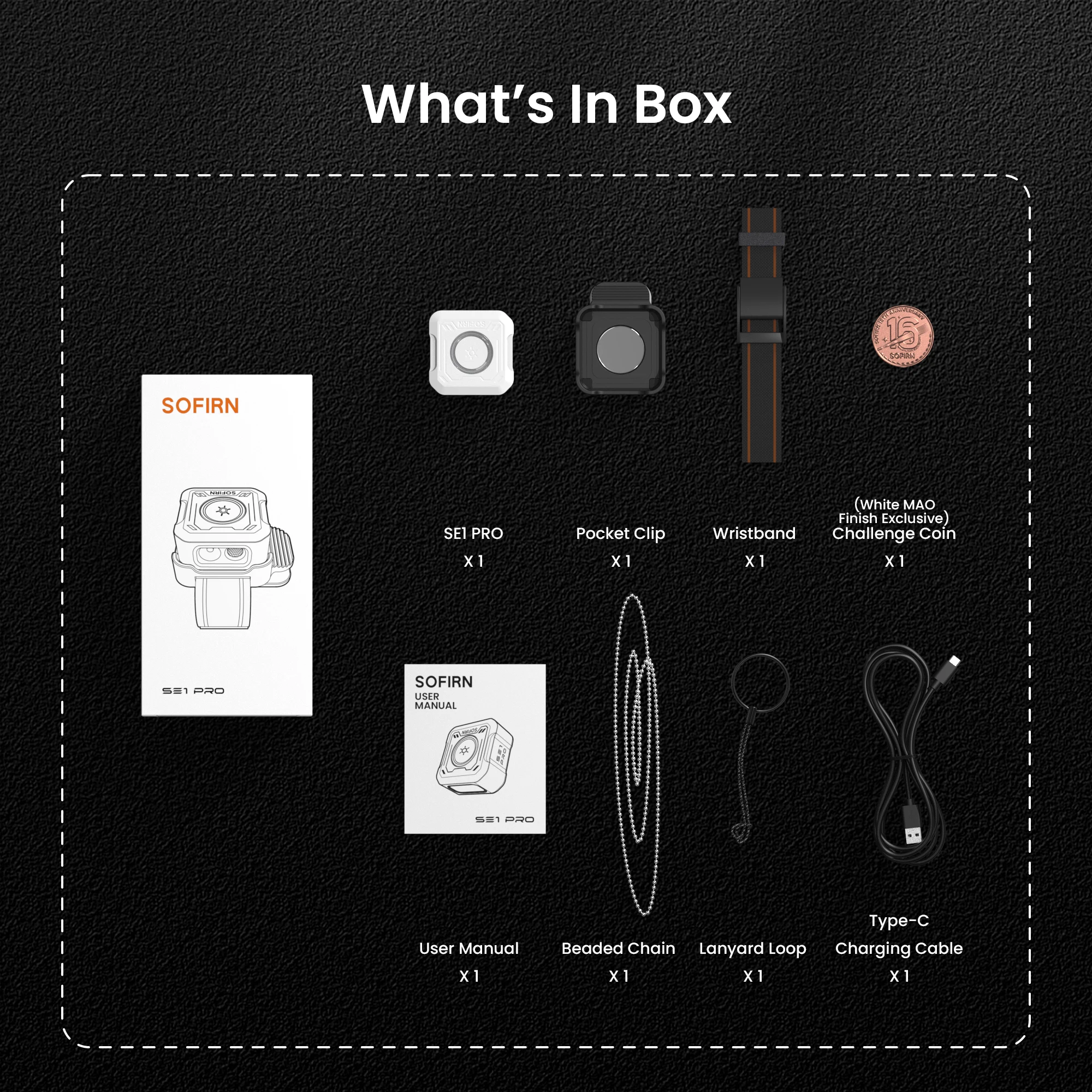 SOFIRN SE1 PRO EDC Keychain Flashlight RGB LED High CRI90 Magnetic Wristband Torch Type-C Rechargeable Portable Warning Light image 3