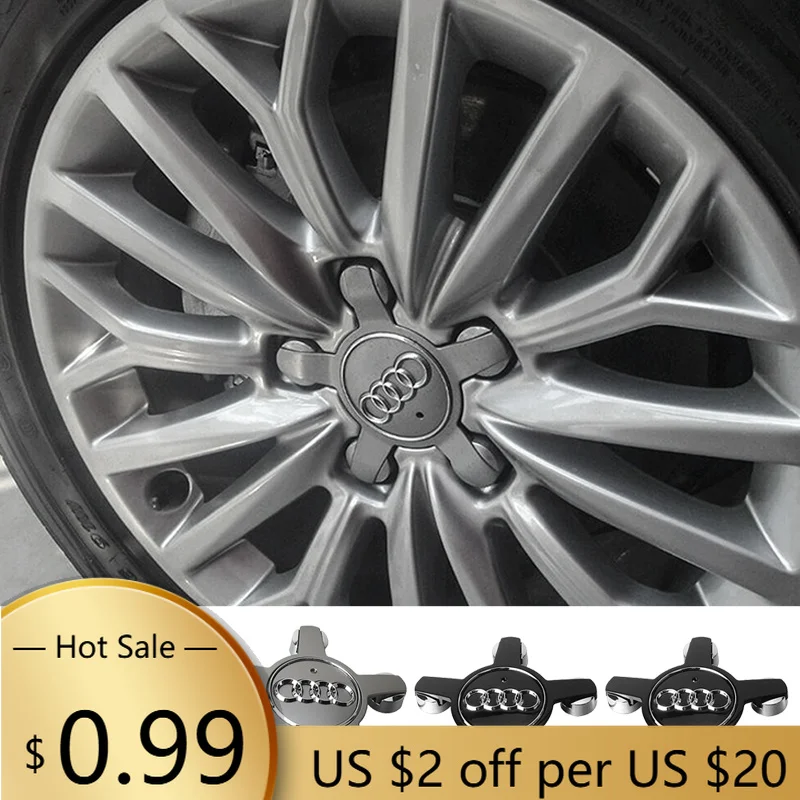 

Hub Caps 4Pcs Car Original Five Claws Wheel Center Cap Hub Cover Auto Accessories For Audi A4 8P 8V A3 A5 A6 A1 A7 A8 B8 Q2 Q3 Q