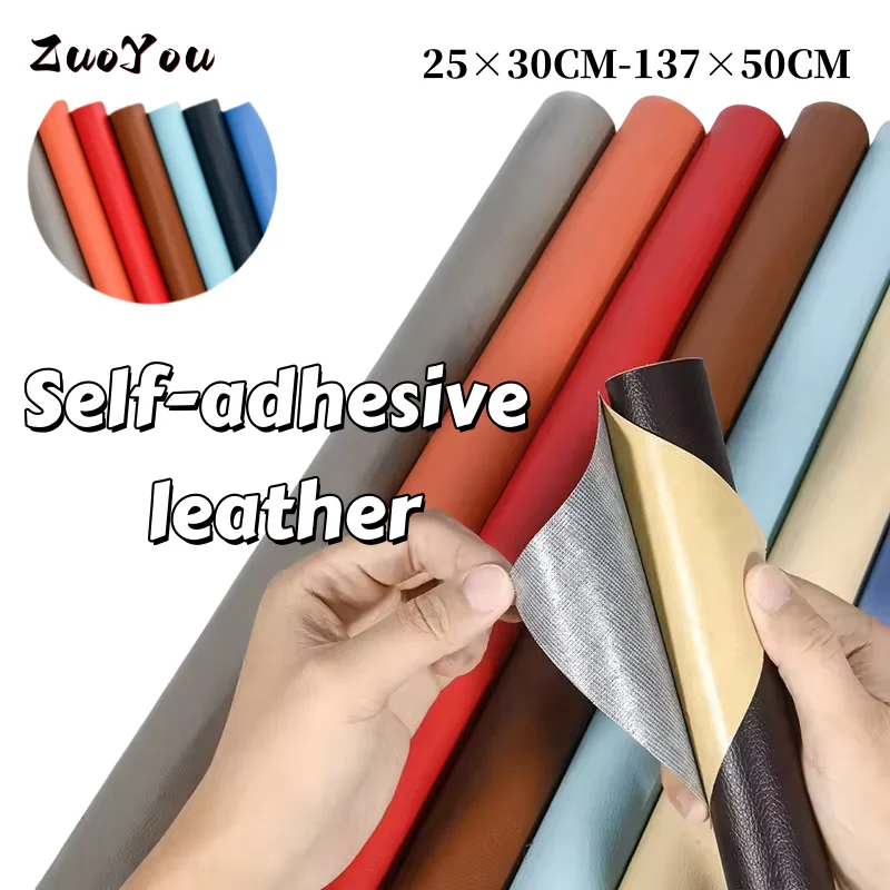 

Self-Adhesive Faux Leather Ideal for Sofa Table Chair Car Interior Handbag Jacket Furniture Renovation Leather Repair Patches