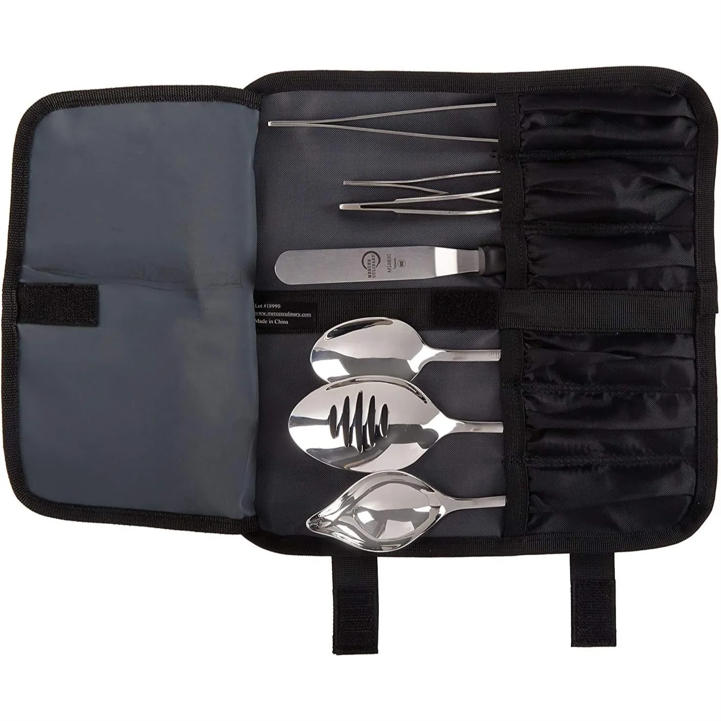 

8 Piece Chef Plating Kit, Stainless Steel Tongs Spoons Spatula for Precision Plating