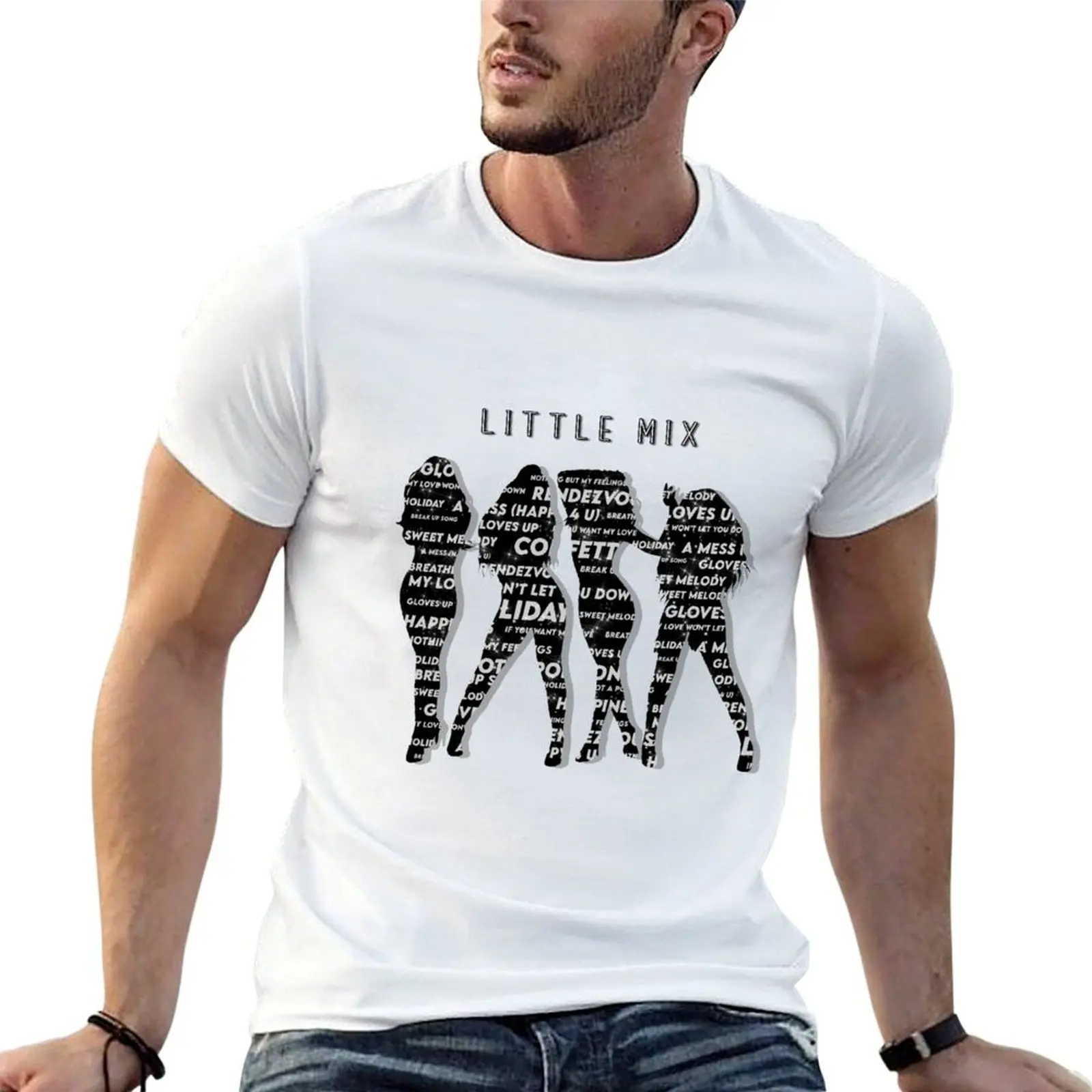 Confetti set list T-Shirt cotton man t-shirts graphic t shirt vintage fitted t shirts for men