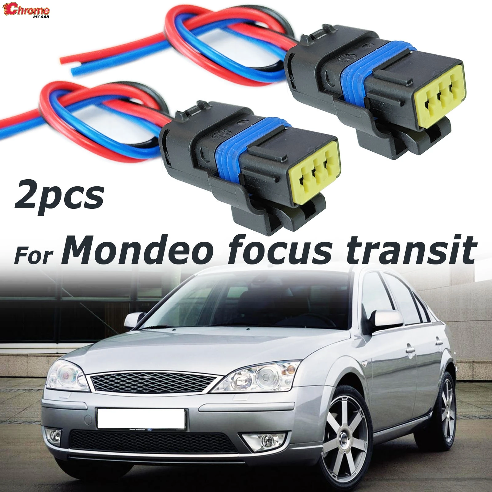 

Пара для Ford Mondeo MK3 focus 1, transit MK6, соединительный разъем датчика высокого давления на топливной рейке, жгут проводов 1S4Q9D280AD