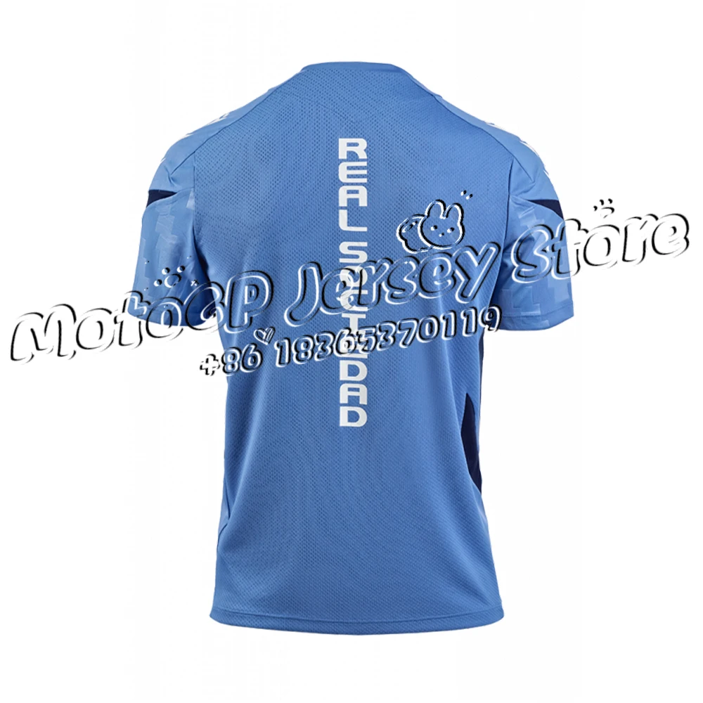 2025 Summer Spain San Sebastian Men‘s Sports T-Shirts Short Sleeve Crew Neck Football Jersey Kids/Adult Universal Size Tops