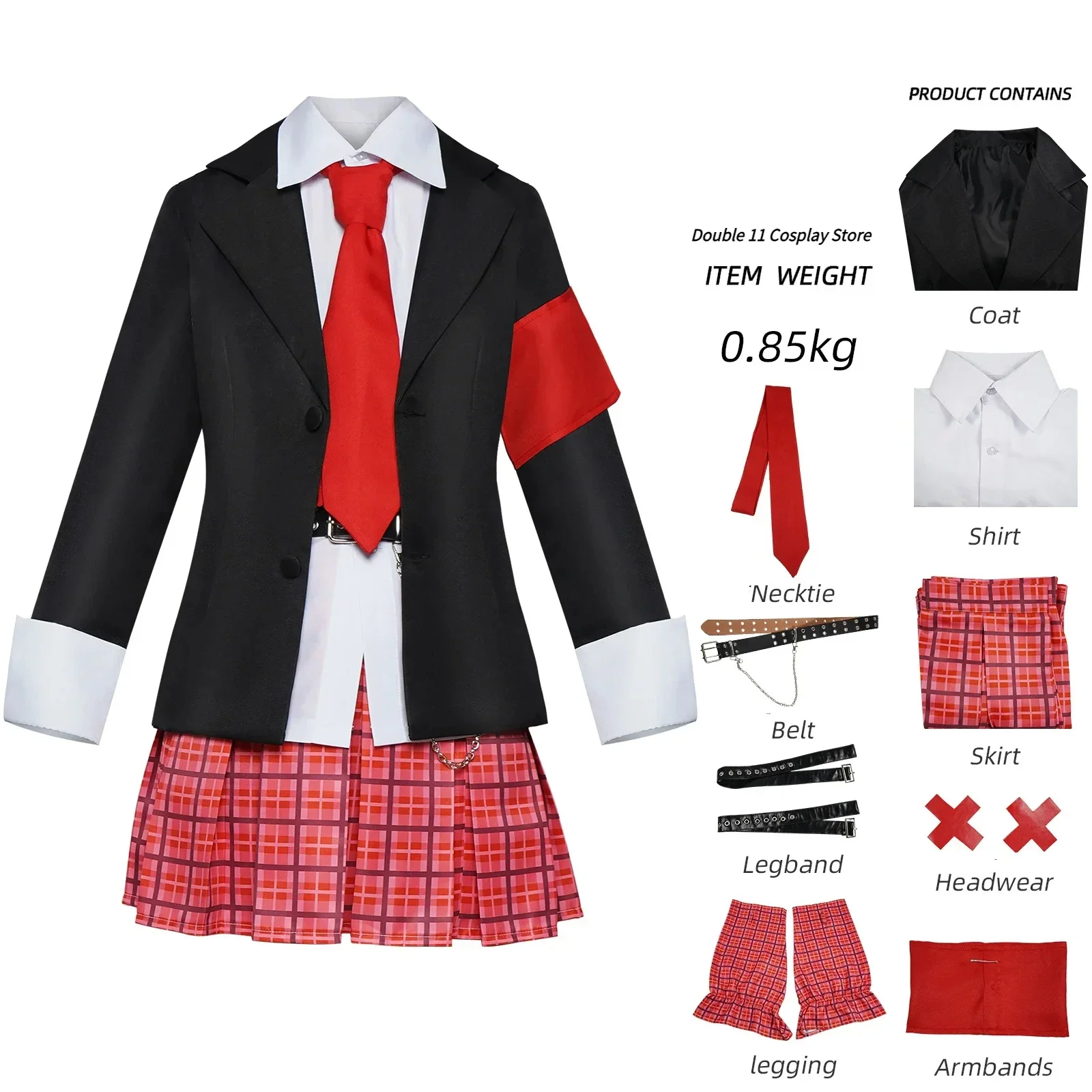 

Anime Shugo Chara Hinamori Amu Cosplay Costume Women's JK High School Uniform Full Set Suit Halloween Carnival Party Outfits