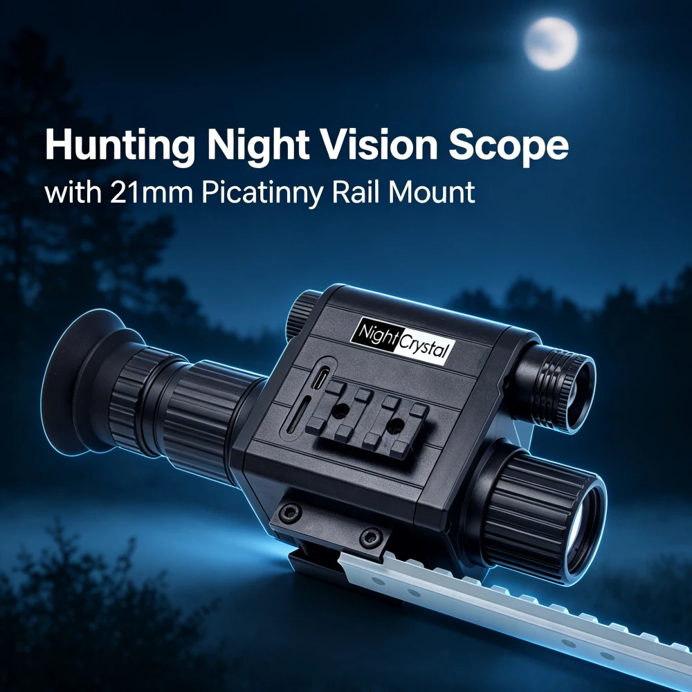 Megaorei M5 Hunting Night Vision Riflescope 5X Digital Zoom HD 1080P Video Photo Recording Digital Infrared Camera Surveillance