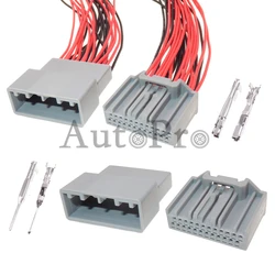 1 Set 24 Hole Auto Male Female Cable Socket AC Assembly Electrical Connector MX34024SF1 MX34024PF1 Car Small Current Plug