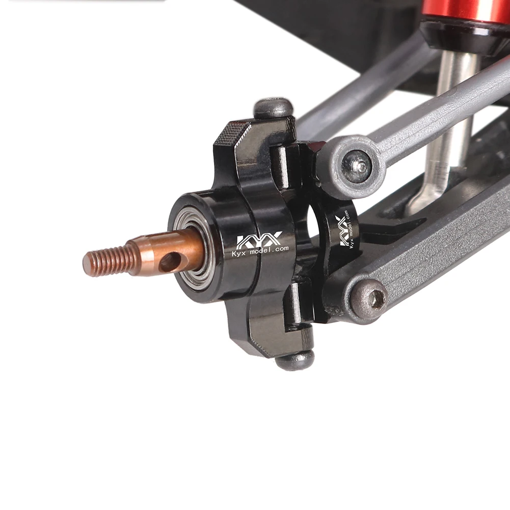 KYX Racing Hard Steel Front Axle Shafts Upgrades Parts Accessories for 1/24 RC Crawler Car LOSI Micro-B Buggy
