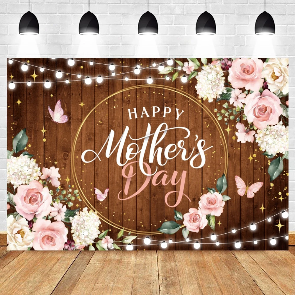 خلفية تصوير لعيد الأم السعيد، زهرة الحب، قلب الفراشة، أفضل أمي على الإطلاق، هدية لحفلات أعياد الميلاد، خلفية استوديو الصور