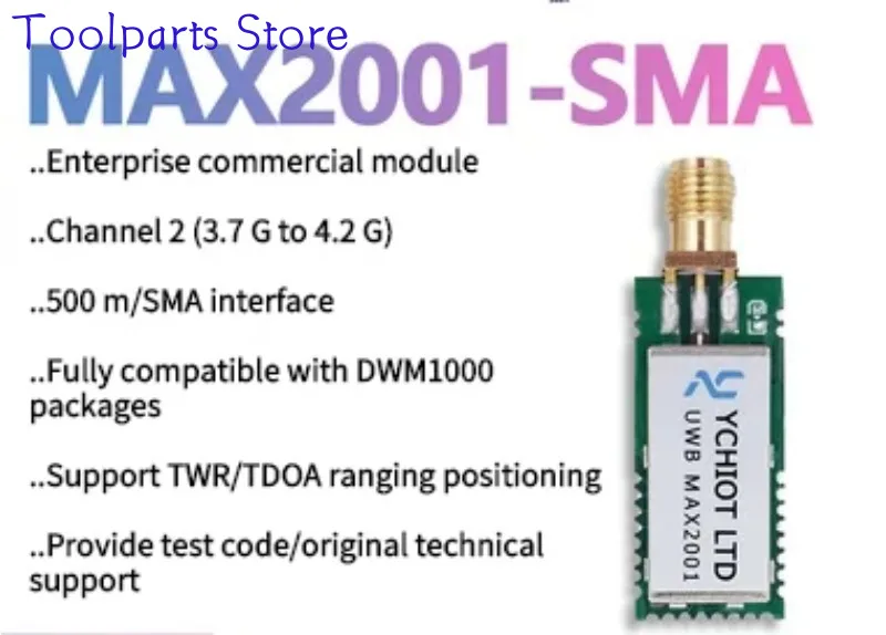 UWB Indoor Posicionamento Módulo Remoto, Alta potência UWB Max2001 Módulo, Compatível com DWM1000