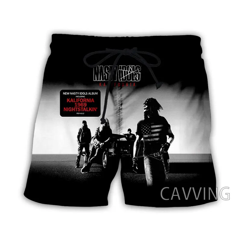 CAVVING 3D Printed  Nasty- idols  Summer Beach Shorts Streetwear Quick Dry Casual Shorts Sweat Shorts for Women/men