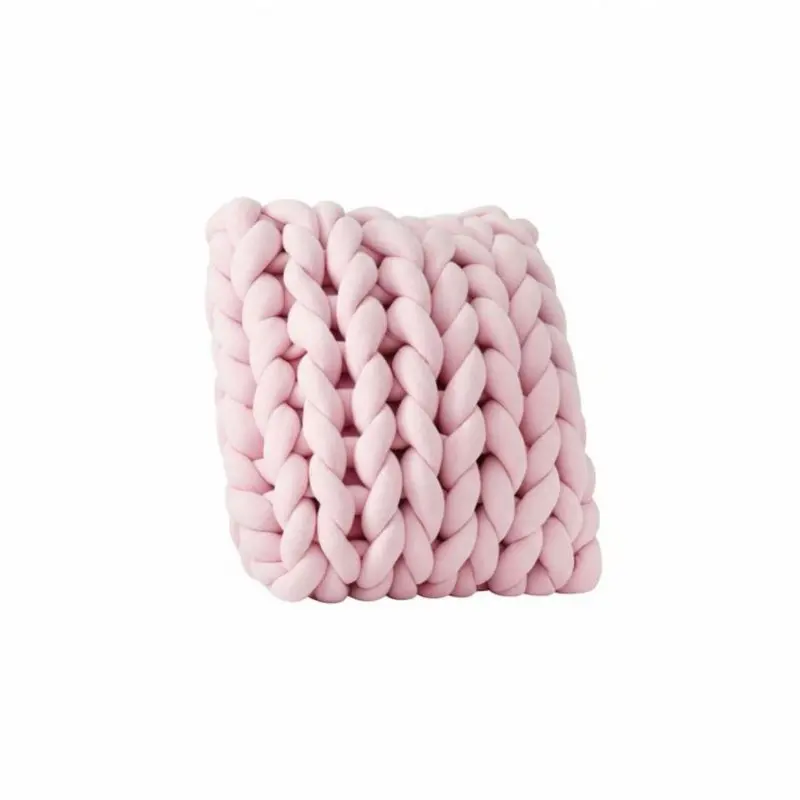 

Handmade DIY Pillow Kit, Chunky Icelandic Yarn, Plush Square Pillow, Multi-Color, Knitting Craft