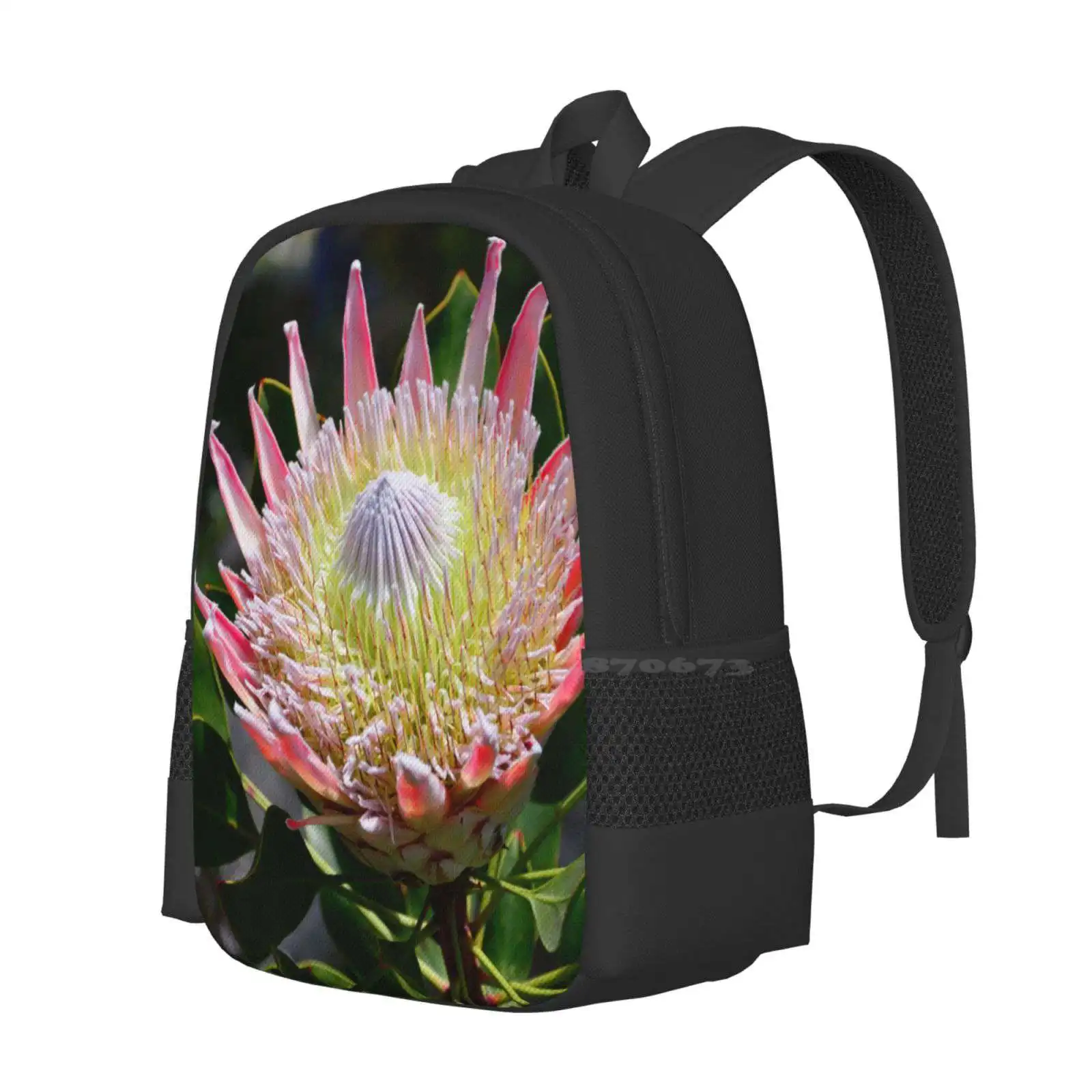 King Protea Hot Sale Schoolbag Backpack Fashion Bags Flower Yard Spring Nature Plants Colors