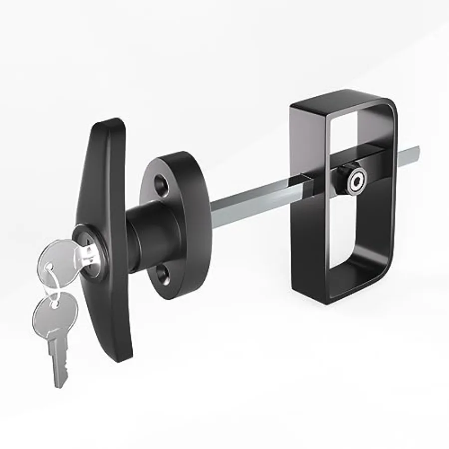 

Pack Shed Lock, 5-/" Steam with 8 Keys, Shed Door Latch, Door Lock Latch, Shed Door Hardware- Black