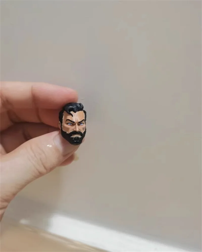

Little 1/12 Scale Male Soldier Comic Head Carving Sculpture Model Toy Fit 6'' Action Figures Body In Stock