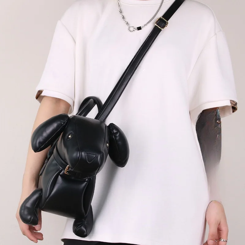 

Women's Fashion Creative Design Cute Dachshund Handbag PU Soft Leather Shoulder Messenger Bag