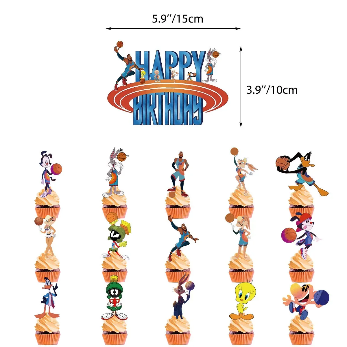 Cartoon Space Jam Birthday Party Decorations Supplies Basketball Star Baby Shower Balloons Party Decor Party Event Children gift