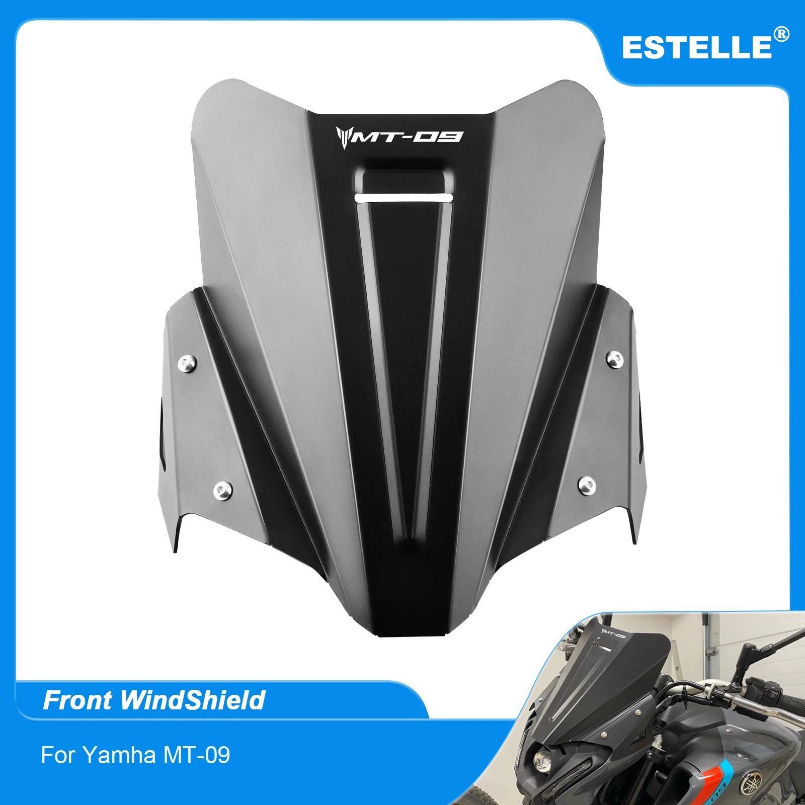 For YAMAHA MT09 MT-09 FZ09 mt09 2021 2022 Motorcycle Windshield Wind Deflector luminum Alloy Kit Deflector Fairing Cover