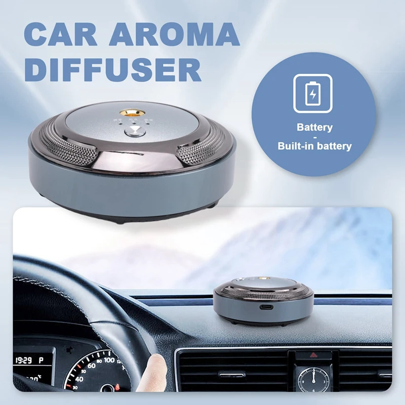 TAIGH-Car Air Freshener Smart Car Aroma Diffuser Cars Intelligent Aromatherapy Instrument Car Air Purifier Fragrance
