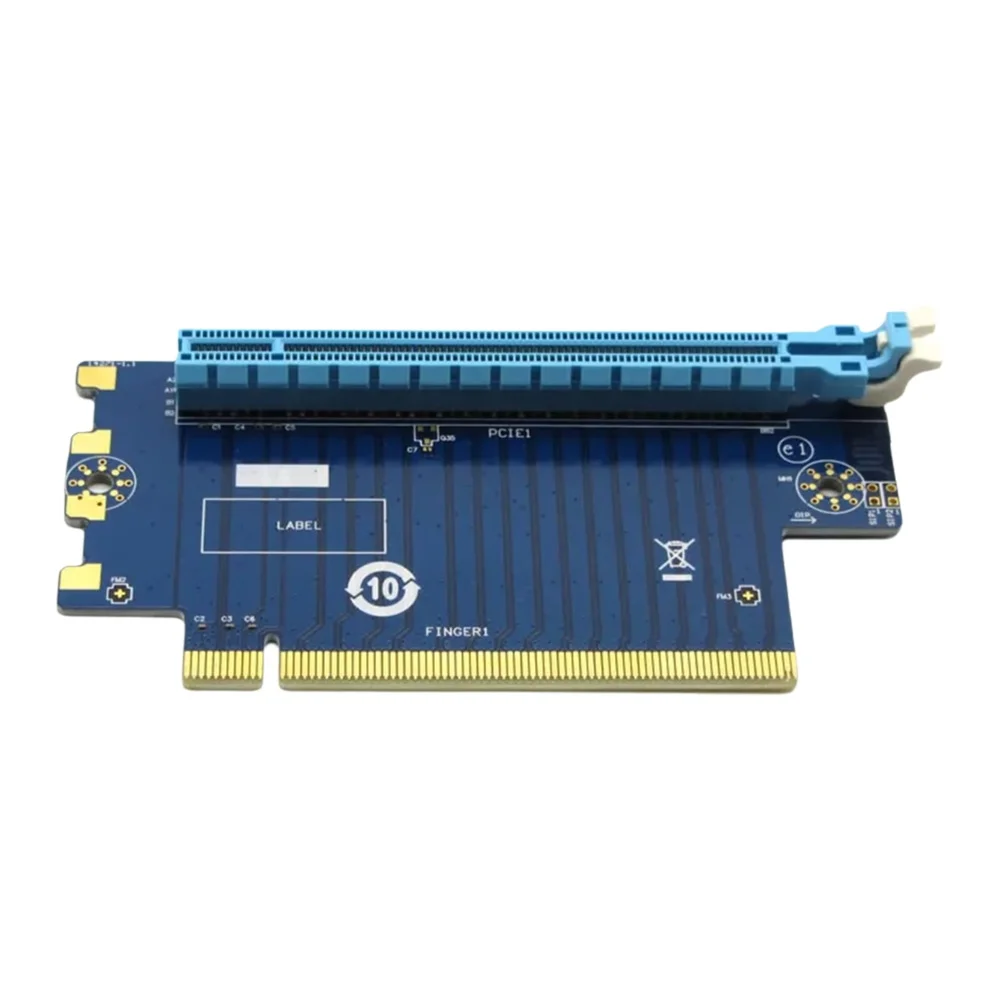 PCI-E Express 16X Adapter karta rozszerzająca dla 1U komputera obudowa serwera zwiększona 90 stopni 6cm złącze PCI-E — zdjęcie 2