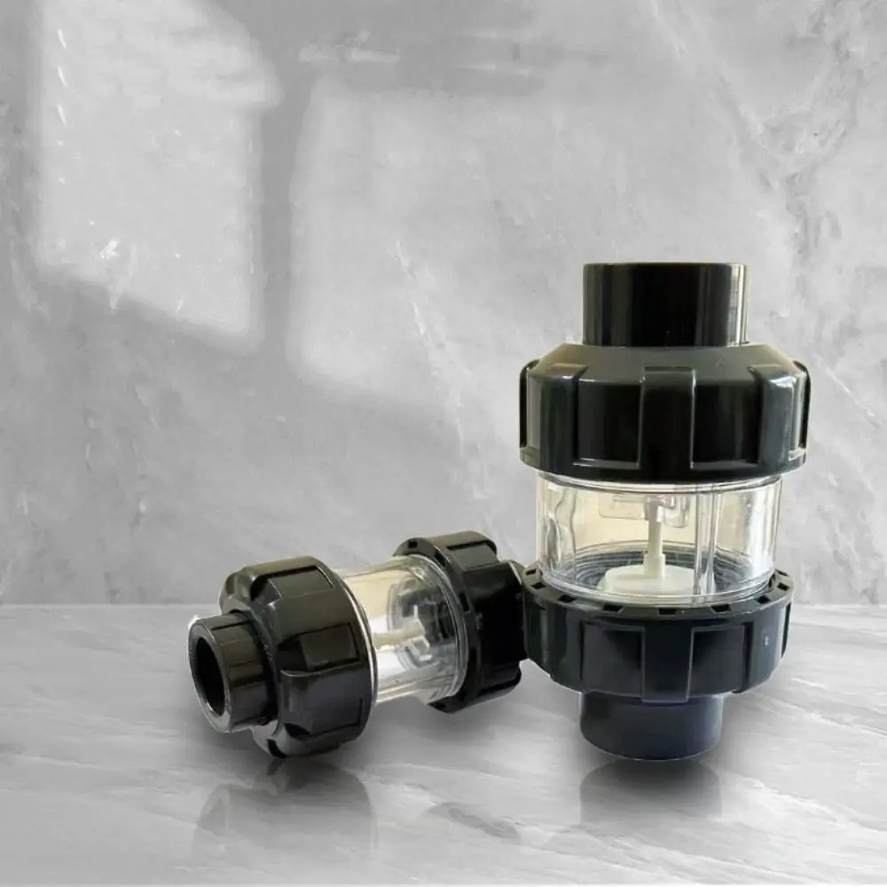 

UPVC Aquarium Check Valves Anti-siphon Non Return Fish Tank Lifting Check Valve Dual Interfaces Transparent