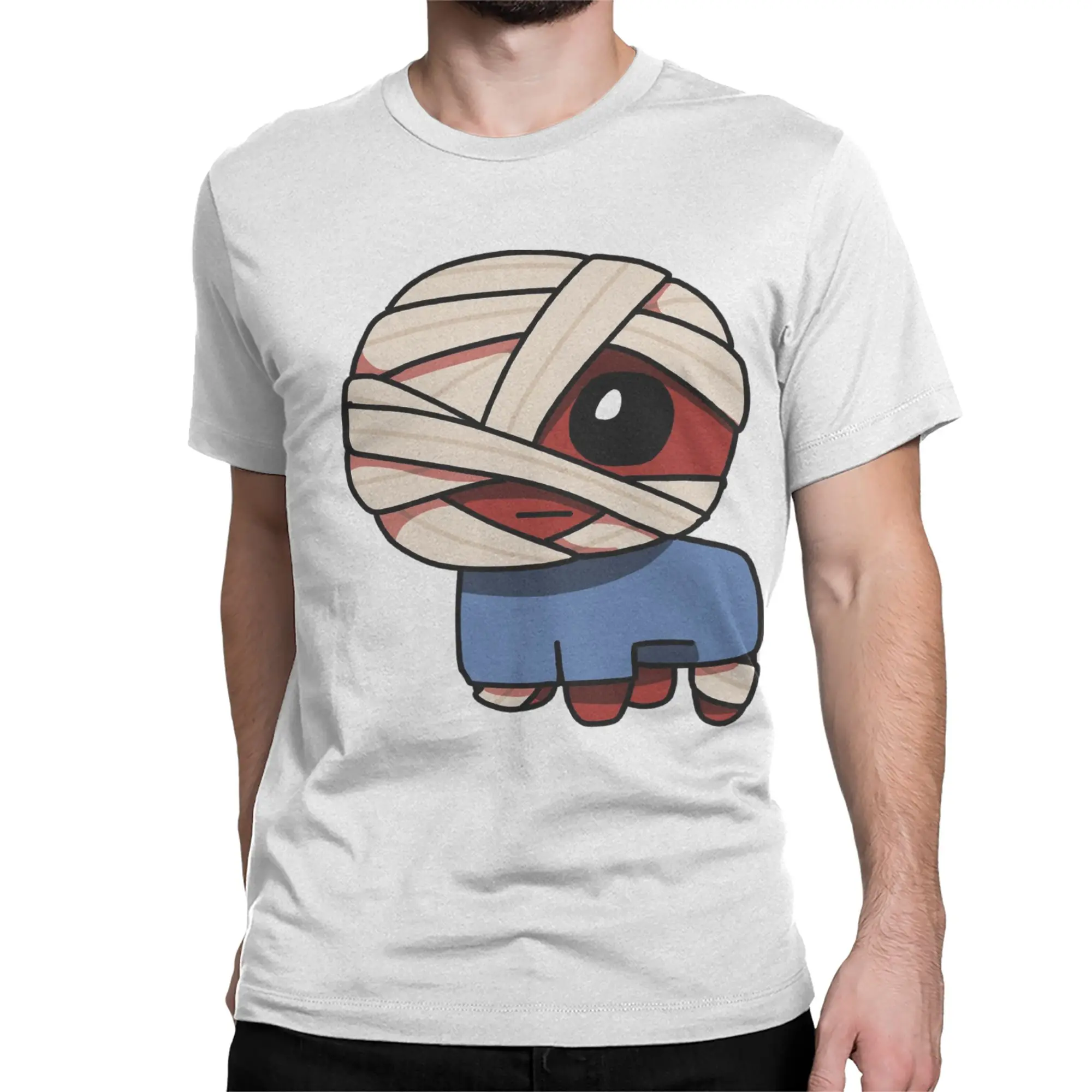 Men T-Shirts Curly post-crash Autism Creature Mouthwashing Pure Cotton Tees Short Sleeve  T Shirts  Clothing Birthday Gift