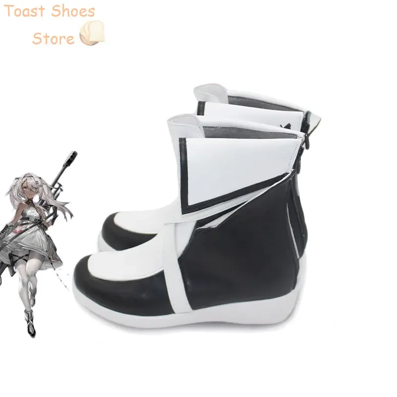 Game Girls Frontline HS50 Cosplay Shoes PU Leather Shoes Halloween Carnival Boots Cosplay Prop Costume Prop